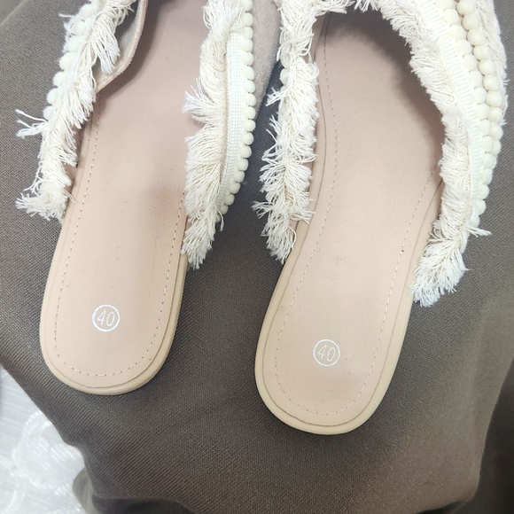 Cream Mules - Picture 2 of 6